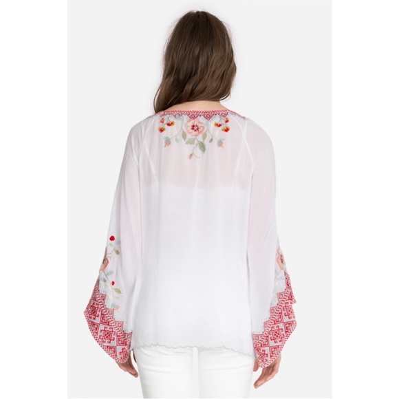 Johnny Was Grace embroidered kimono sleeve tunic top small NWT - Picture 3 of 11